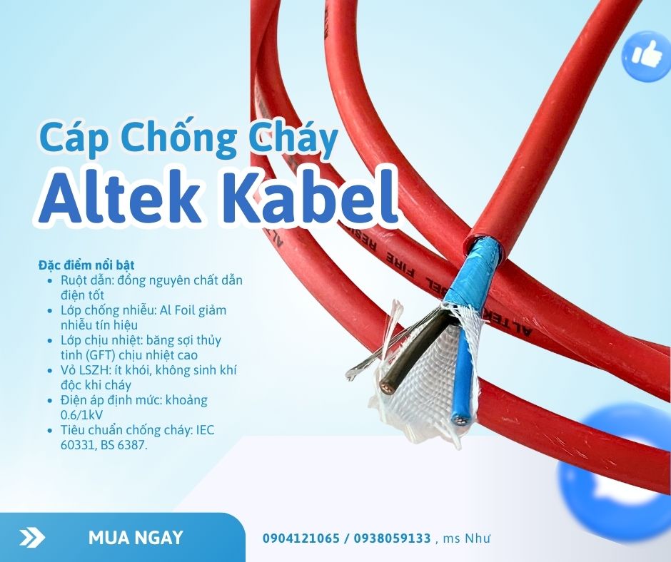 Cung cấp cáp chống cháy cho hệ thống PCCC